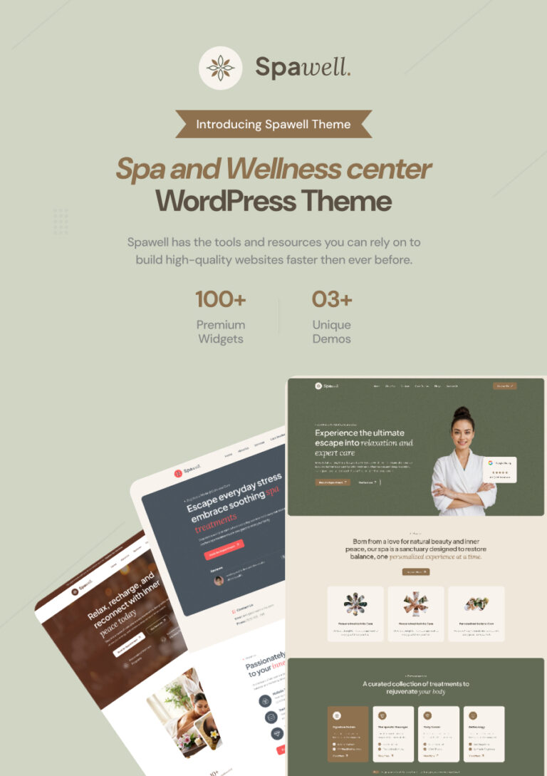 Spawell – Spa und Wellness WordPress -Thema