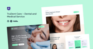 Truedent – Dental Clinic Medical Services Elementor Vorlage Kit