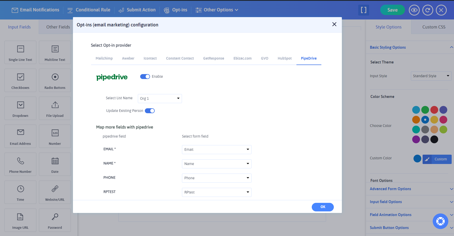 Pipedrive -Integration in Arforms - 3