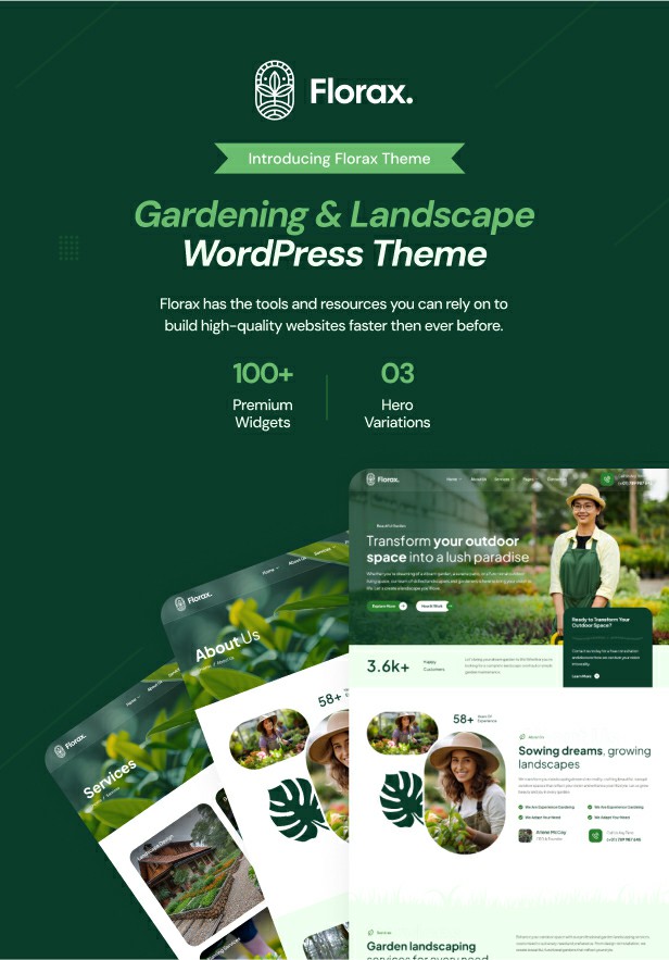 Florax - Garten WordPress -Thema - 3