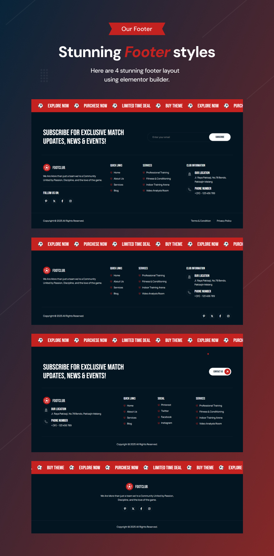 Fußclub - Fußball- und Fußballverein WordPress -Thema - 8