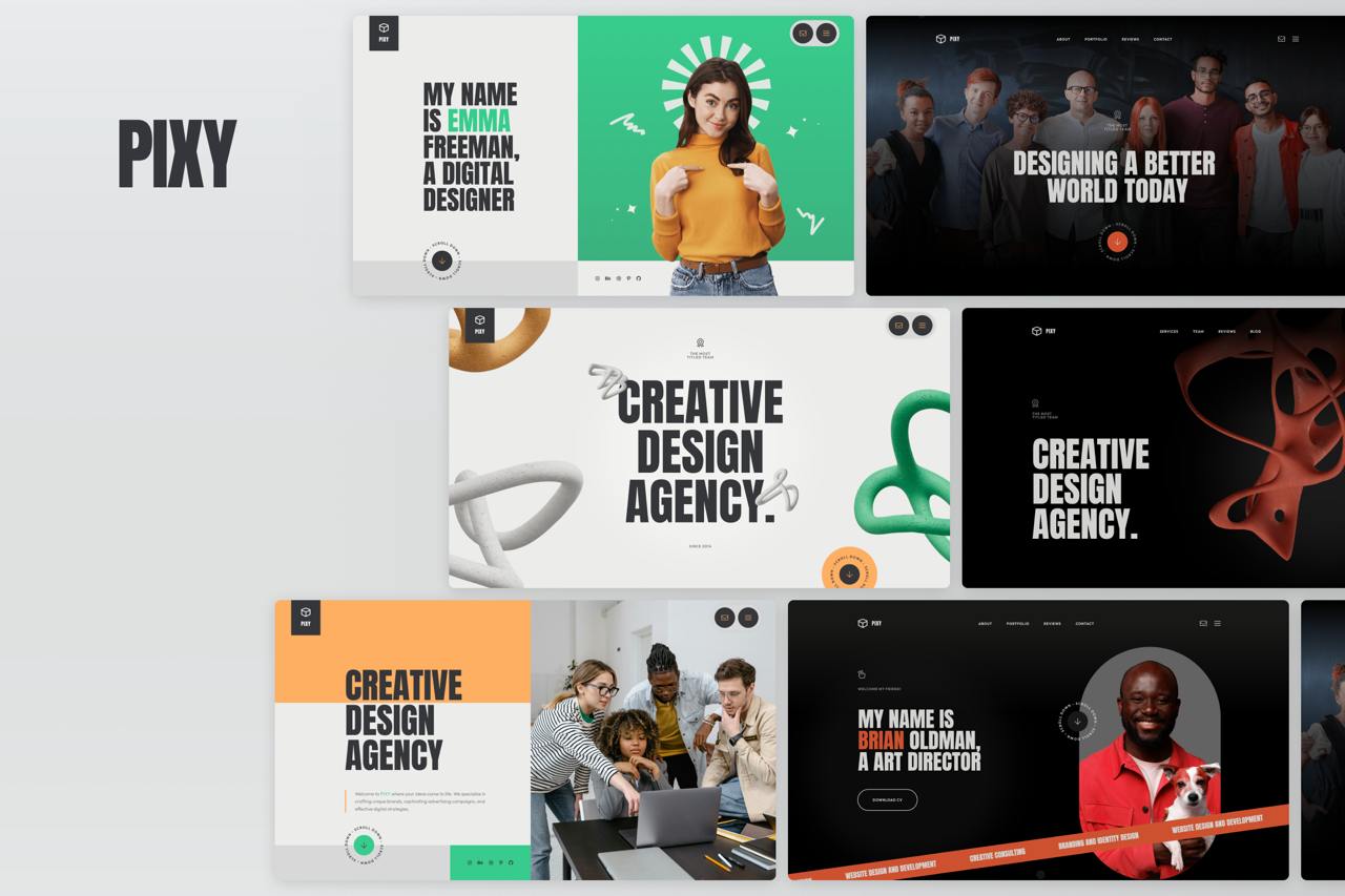 Pixy - Kreatives Portfolio WordPress -Thema - Beschreibung