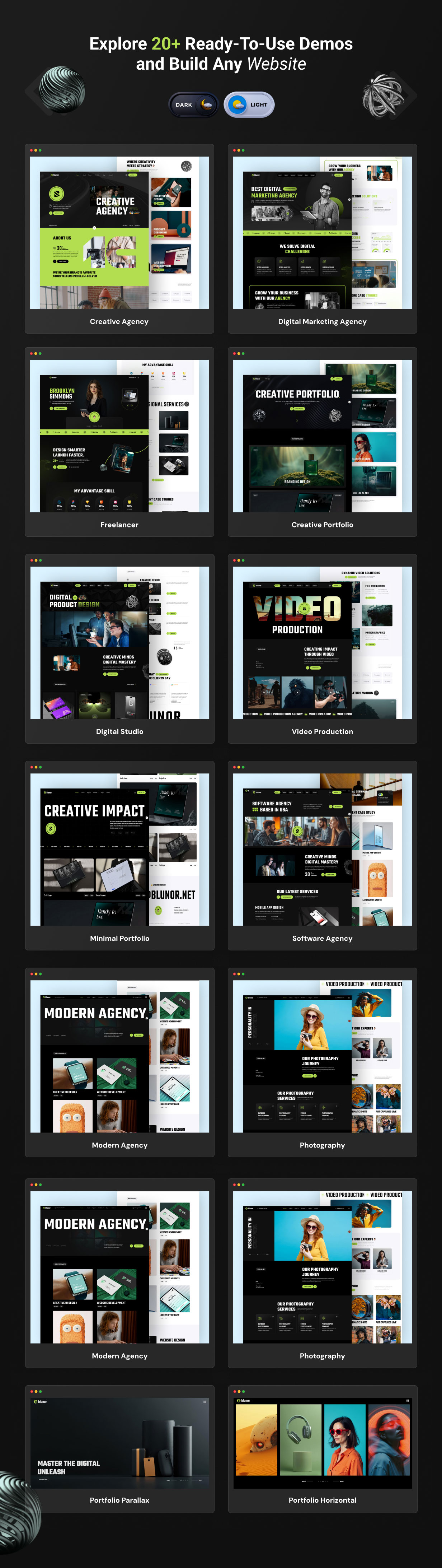 Blunor - Creative Agency & Portfolio WordPress Theme - 4