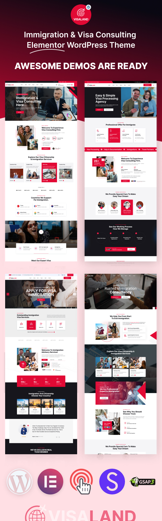 Visaland -Homepages