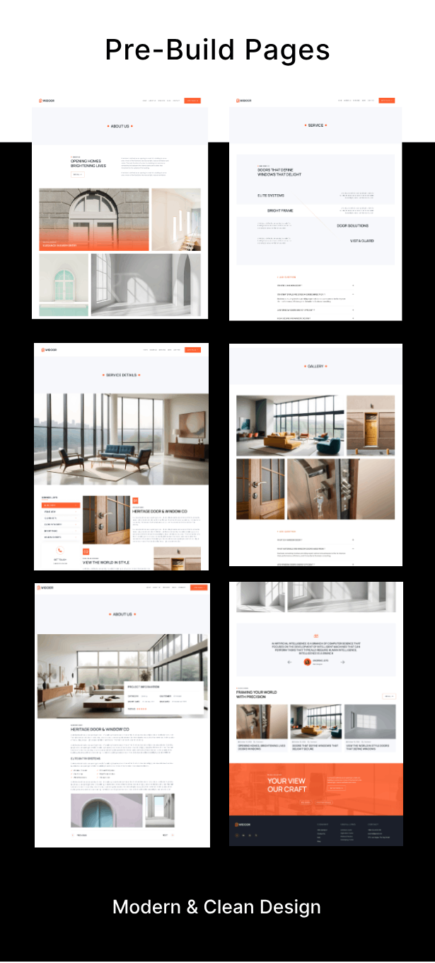 Widoor - Windows & Türen WordPress -Thema - 3