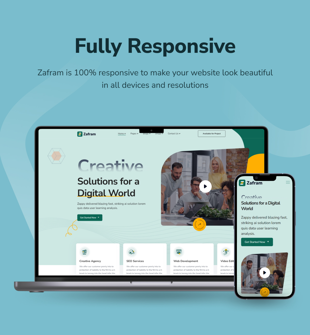Zafram WordPress -Thema