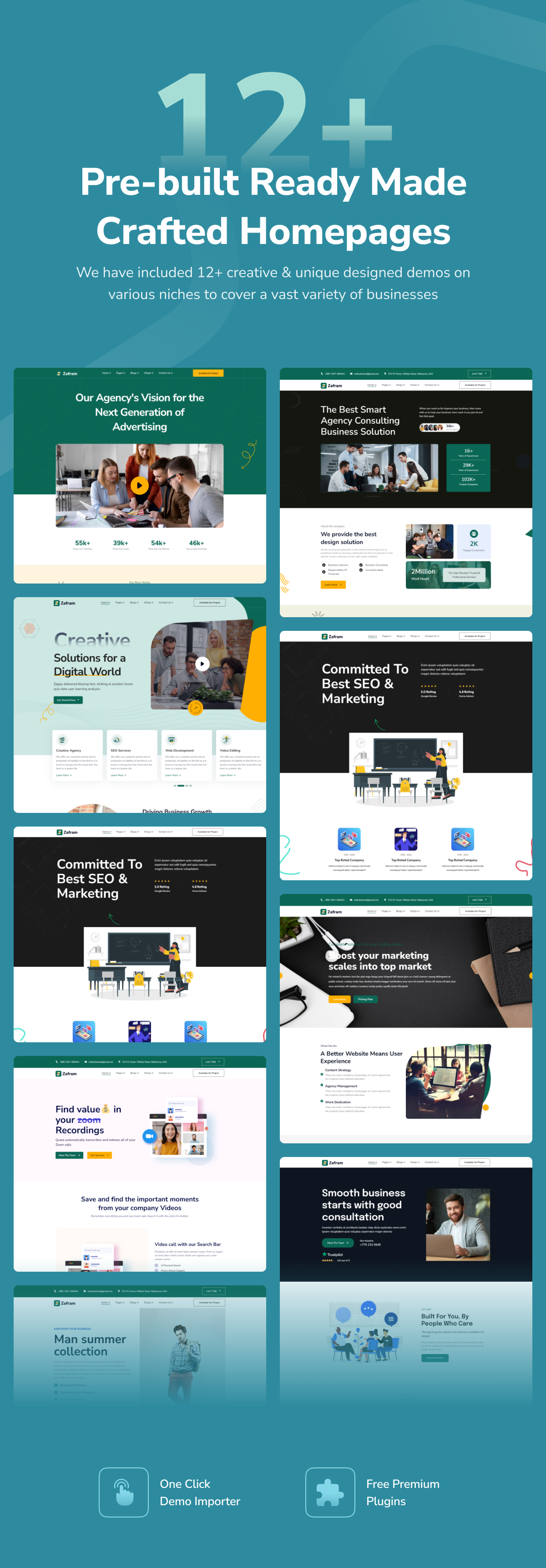Zafram WordPress -Thema
