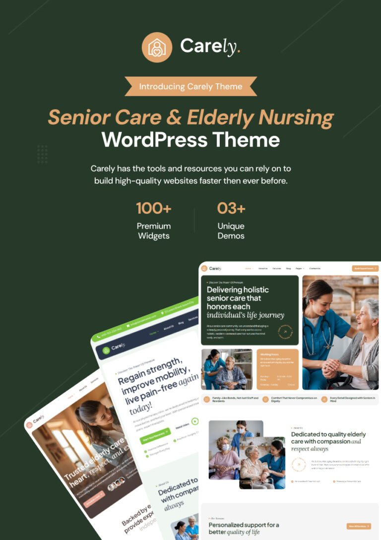 Carely – Senior Care & ältere Krankenpflege WordPress -Thema