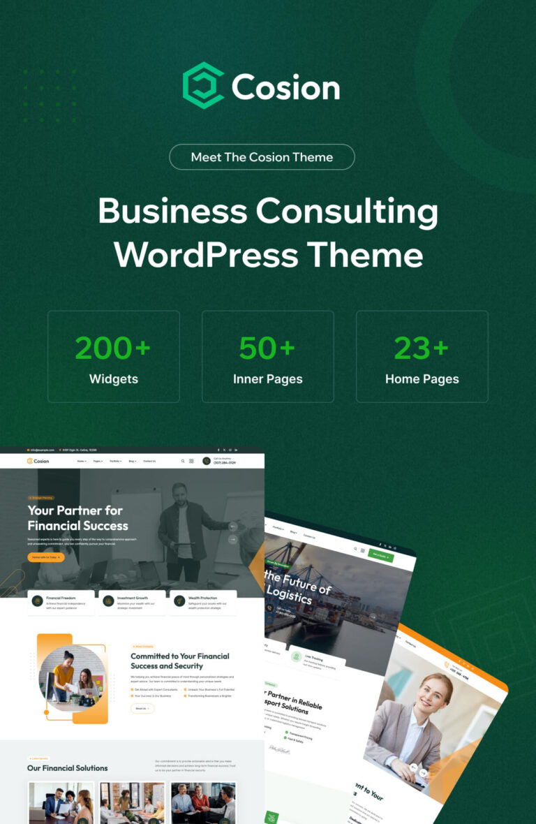 Cosion – Business Consulting WordPress -Thema
