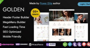 Golden – Juweliergeschäft und Edelstein Stein WordPress Thema
