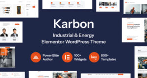Karbon – Industrial & Energy Elementor WordPress Layout