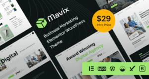 Mavix - Business Marketing Elementor WordPress Thema