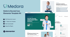 Medora – Zahnarzt- und Dental Care Elementor Template Kit
