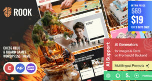 Rook - Schachclub & Brettspiele WordPress -Thema