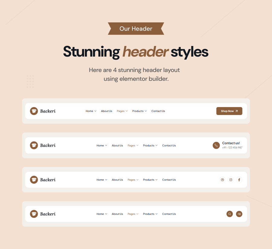 Backeri - Bäckerei und Konditorei WordPress -Thema - 7
