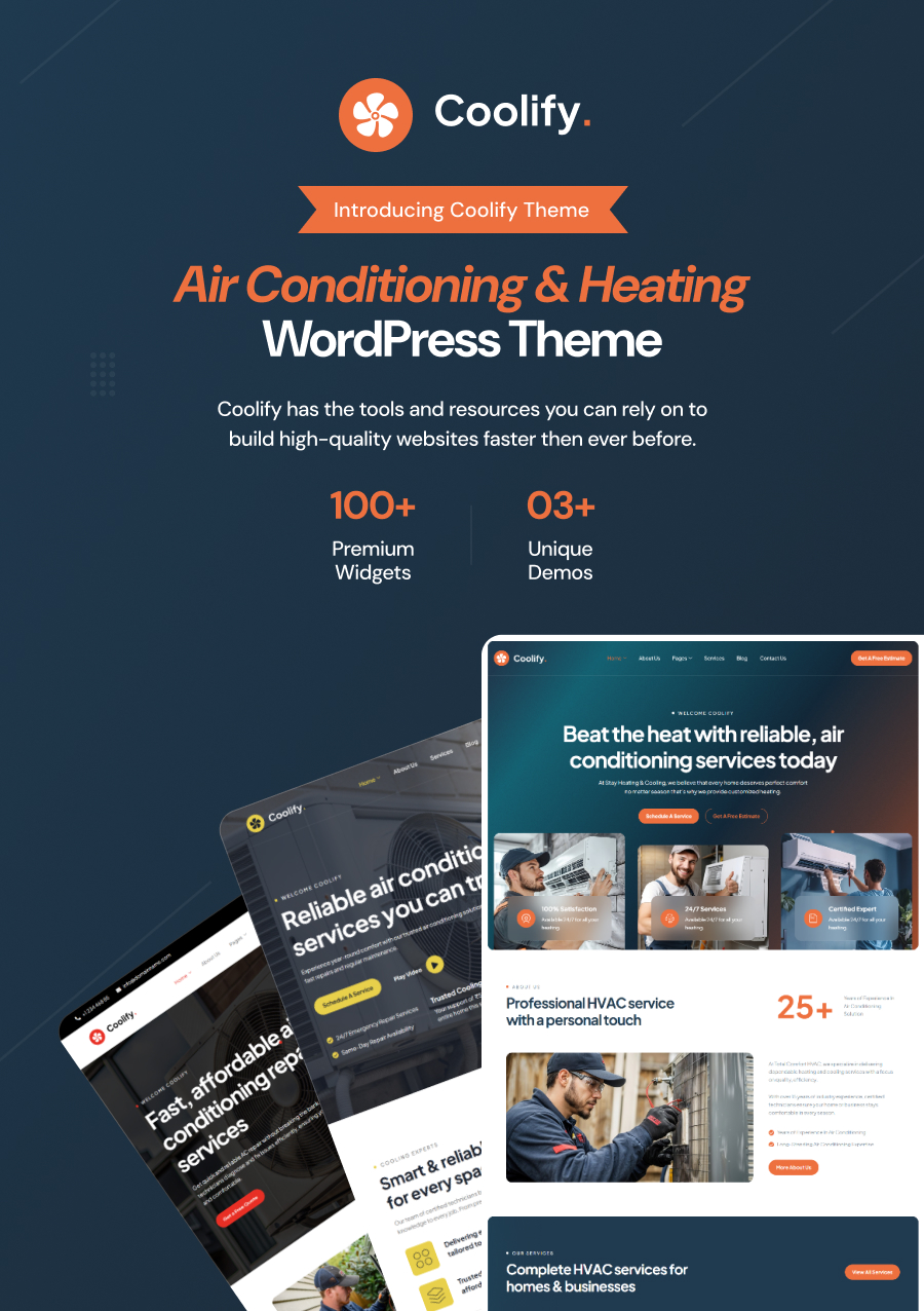 Coolify - Klimaanlage & Erhitzen HVAC WordPress -Thema - 3