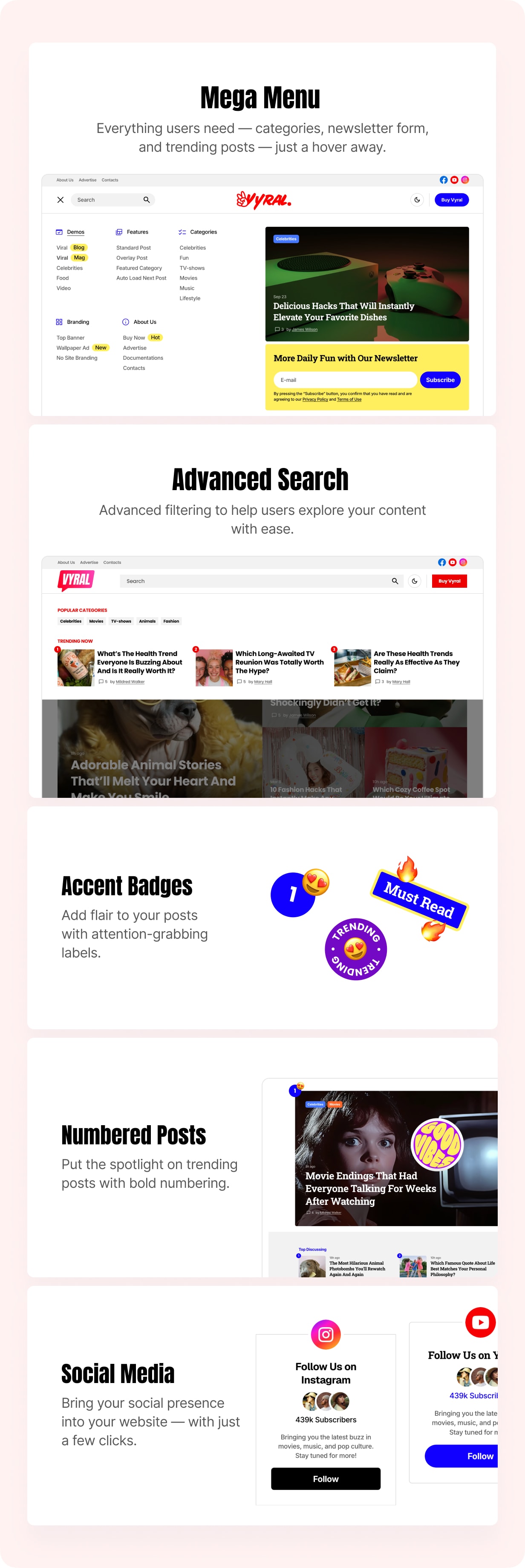 Vyral - WordPress -Viralthema für Blog und Magazine - 8