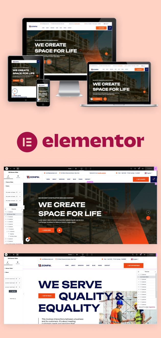 Eonfik - Konstruktion & Industrie WordPress -Thema - 1