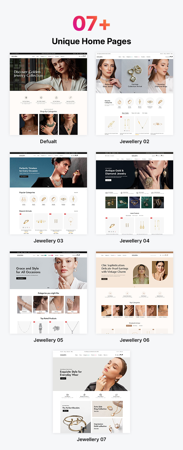 Golden - Juweliergeschäft und Edelstein Stein WordPress Thema - 2