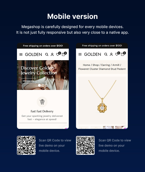Golden - Juweliergeschäft und Edelstein Stein WordPress -Thema - 5