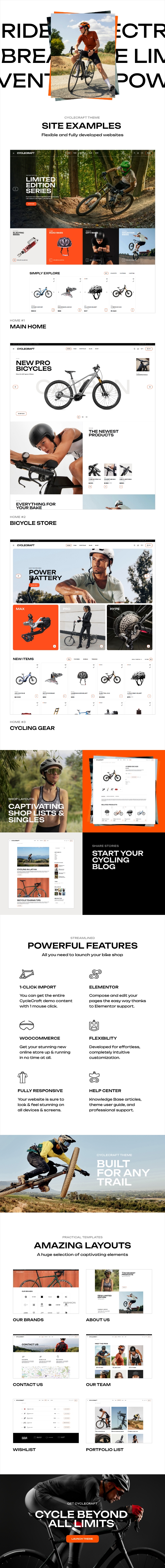 Cyclecraft - Fahrradladen und Fahrradpartien WordPress -Thema - 1