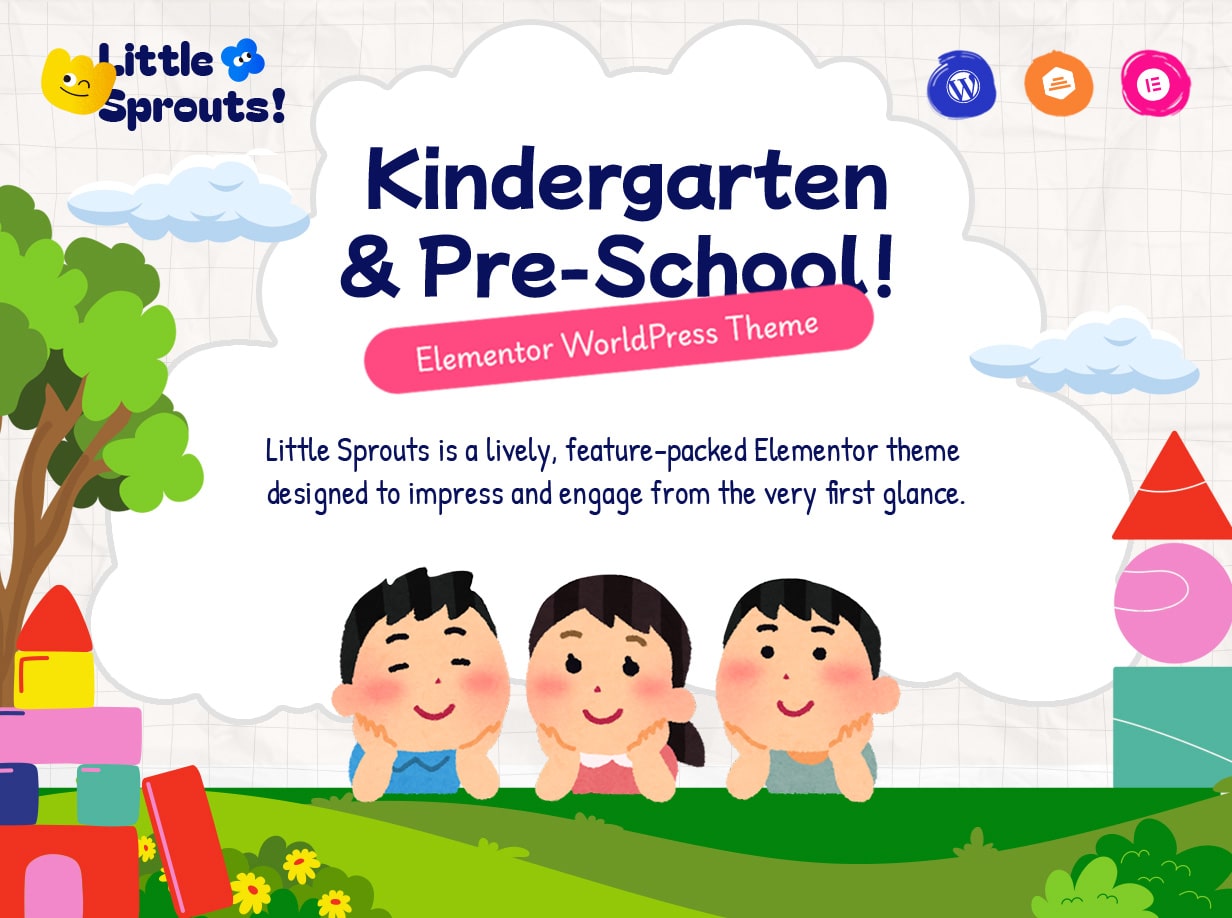 Kleine Sprossen - Kindergarten & VorschulwordPress -Thema