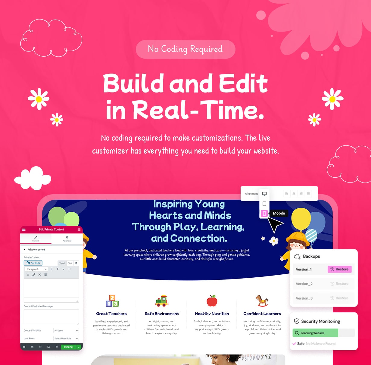 Kleine Sprossen - Kindergarten & VorschulwordPress -Thema