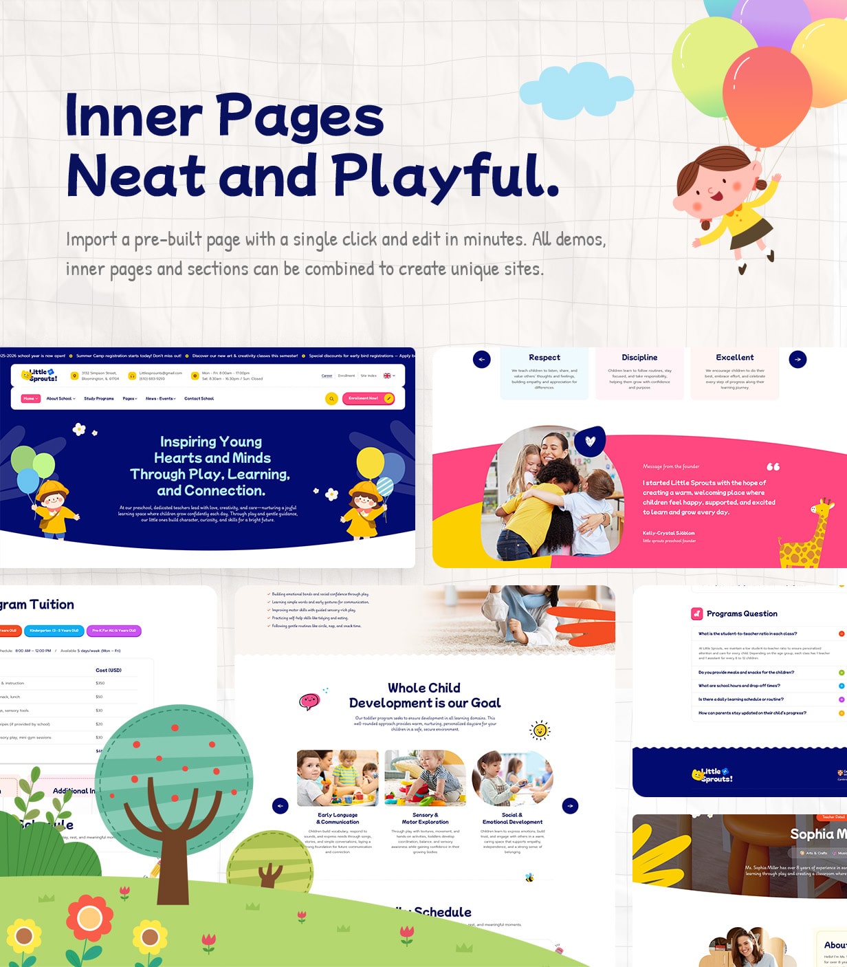 Kleine Sprossen - Kindergarten & VorschulwordPress -Thema