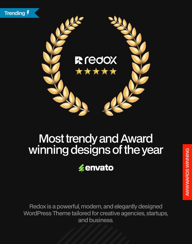 Redox - Portfolio WordPress Theme - 3 Kreativagentur