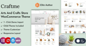 Craftme – Kunsthandwerk und Heimdekoration WordPress WooCommerce Layout
