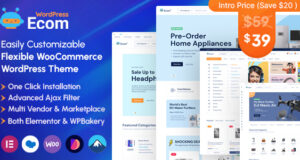 Ecom – Mehrzweck-WooCommerce-WordPress-Layout