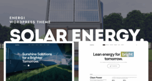 Energi – WordPress-Vorlage für Solar- und erneuerbare Energien