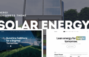 Energi – WordPress-Vorlage für Solar- und erneuerbare Energien