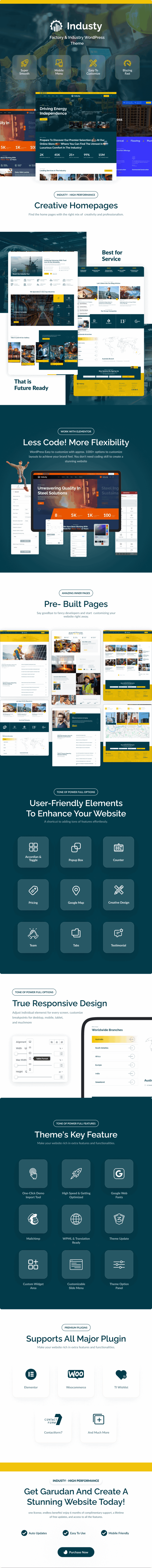 Industy – Fabrik & Industrie WordPress -Thema