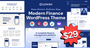 Lonyo – Software-, SaaS- und Startup-WordPress-Layout