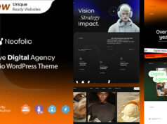 Neofolio – WordPress-Vorlage für kreatives Portfolio und digitale Agentur