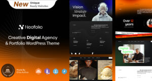 Neofolio – WordPress-Vorlage für kreatives Portfolio und digitale Agentur