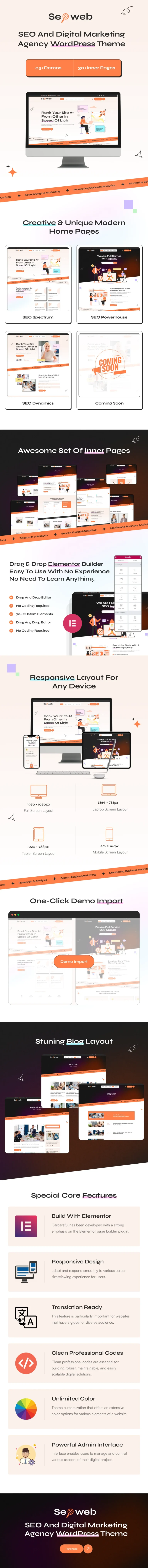 Seoweb – WordPress-Template für Agenturen für SEO und digitales Marketing
