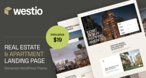 Westio – Immobilien- und Wohnungs-Landingpage-WordPress-Vorlage
