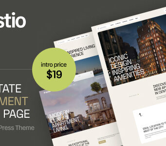 Westio – Immobilien- und Wohnungs-Landingpage-WordPress-Vorlage