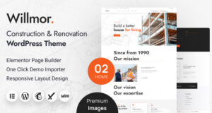 Willmor – WordPress-Template für Bau und Renovierung