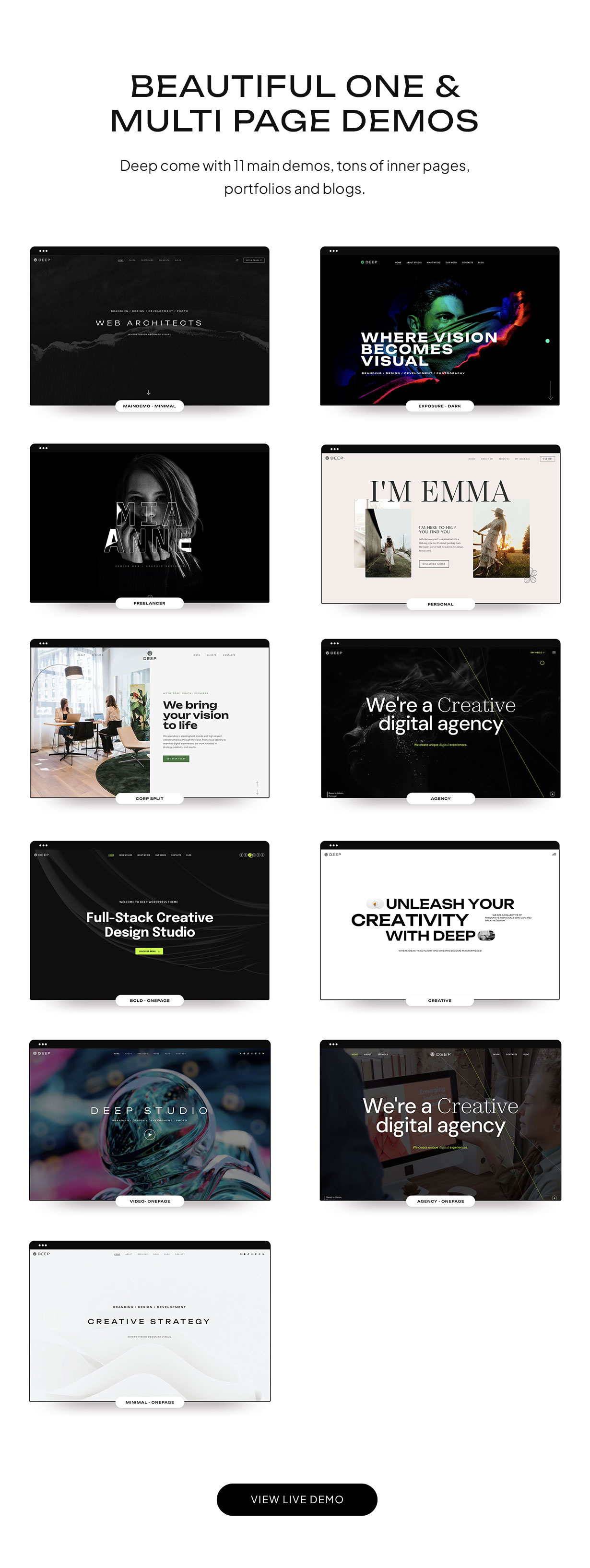 Deep – Kreativagentur und Portfolio-WordPress-Theme – 2