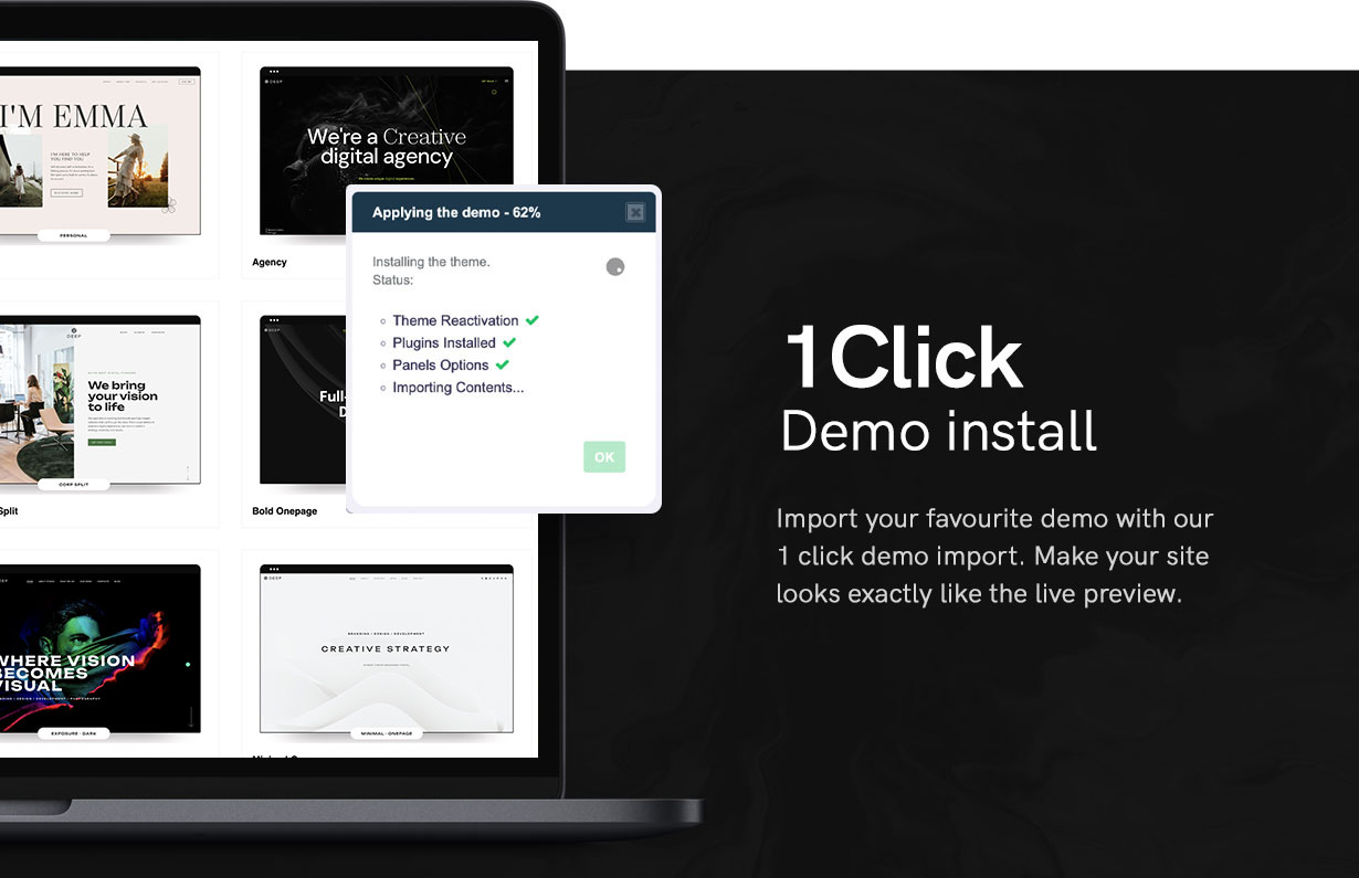 Deep – WordPress-Theme für Kreativagentur und Portfolio – 3