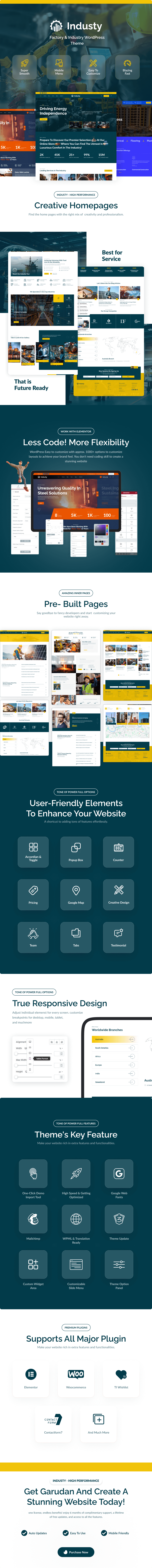 Industy - Fabrik & Industrie WordPress -Thema - 1