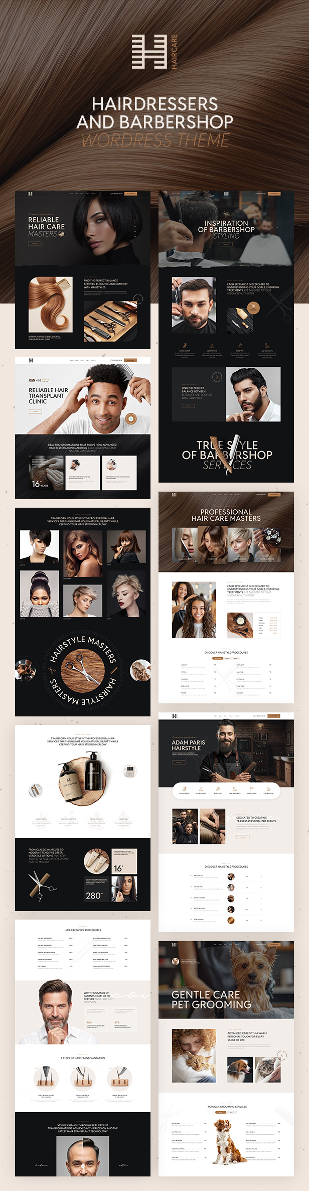Haare – Barbershop & Friseur WordPress Theme – 4