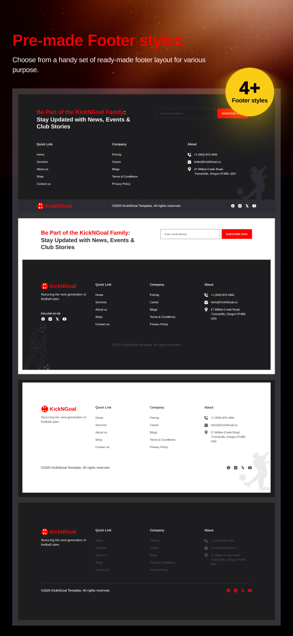 KicknGoal – Fußball- und Fußballverein-WordPress-Theme – 13