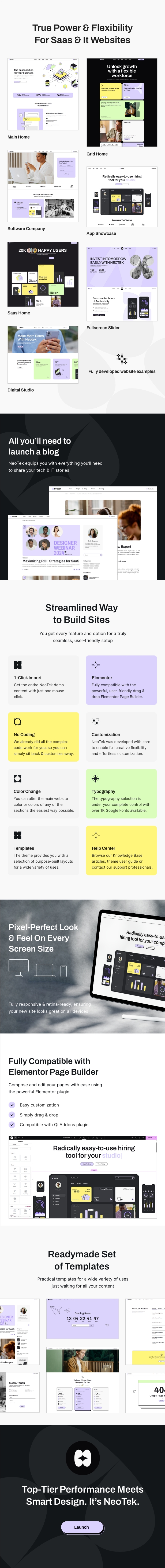 NeoTek – WordPress-Theme für SaaS- und Softwareunternehmen – 1