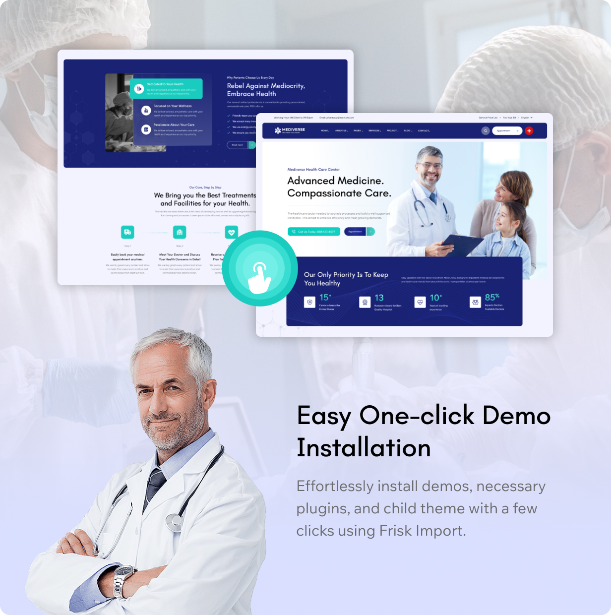 Mediverse – WordPress-Theme für Gesundheitsmedizinkliniken – 10