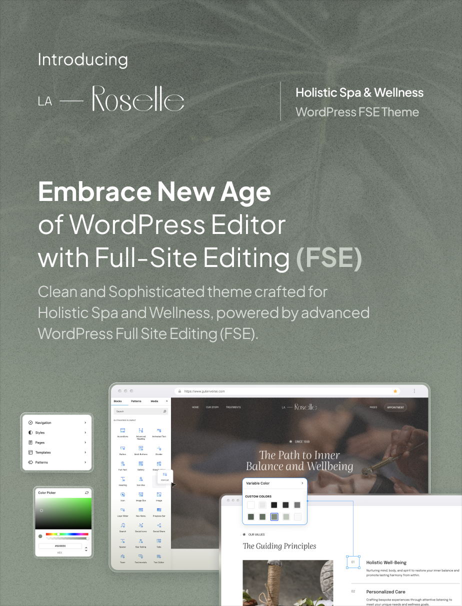 La Roselle – Ganzheitliches Spa & Wellness Gutenverse FSE WordPress Theme – 4