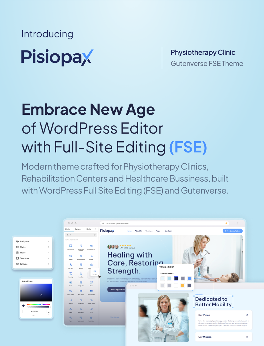 Pisiopax – Physiotherapie-Klinik Gutenverse FSE WordPress Theme – 4
